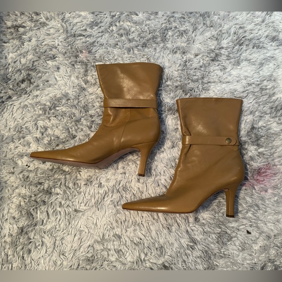 vintage leather heeled boots - Picture 5 of 14